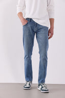 Daniel Vintage Med Blue Straight Fit Jean Pantolon - VINTAGE MED BLUE