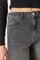 Jessica Vintage Black Mom Jean Pantolon - VINTAGE BLACK