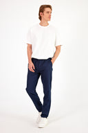 Erkek Alfred Beli Lastikli Summer Gabardin Pantolon - Lacivert