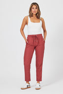 Kadın Alian Beli Lastikli Beach Pantolon %100 Lyocell (Tencel™) - Kiremit