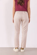 Kadın Alian Beli Lastikli Beach Pantolon %100 Lyocell (Tencel™) - Taş