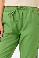 Kadın Alian Beli Lastikli Beach Pantolon %100 Lyocell (Tencel™) - Yeşil