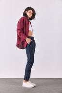 Kadın Alian Blue Black Beli Lastikli Beach Pantolon %100 Lyocell (Tencel™) - Blue Black