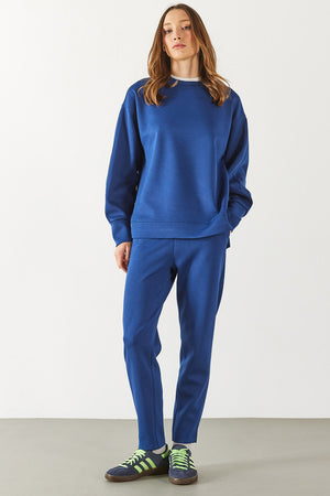 Kadın Alian Yumuşak Dokulu Jogging Pantolon (CUPRO) - Navy