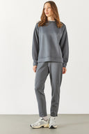 Kadın Alian Yumuşak Dokulu Jogging Pantolon (CUPRO) - Antrasit