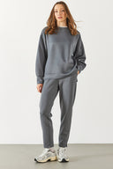 Kadın Alian Yumuşak Dokulu Jogging Pantolon (CUPRO) - Antrasit
