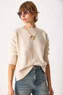 Kadın Anita Bisiklet Yaka Triko Kazak - Kemik