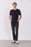 Erkek Daniel Black Straight Fit Jean Pantolon - Black