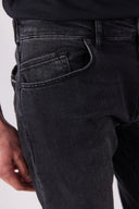 Erkek Daniel Black Straight Fit Jean Pantolon - Black