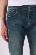 Erkek Daniel Green Overdye Straight Fit Jean Pantolon - Green Overdye
