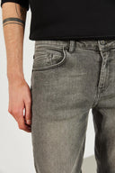 Erkek Edward Antrasit Slim Straight Jean Pantolon - Antrasit