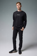 Erkek Edward Black Slim Straight Jean Pantolon - Black