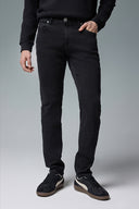 Erkek Edward Black Slim Straight Jean Pantolon - Black