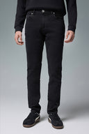 Erkek Edward Black Slim Straight Jean Pantolon - Black