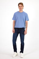 Erkek Edward Blue Black Slim Straight Jean Pantolon - Blue Black