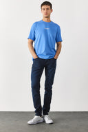 Erkek Edward Blue Black Slim Straight Jean Pantolon - Blue Black
