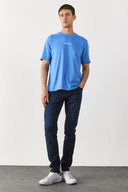 Erkek Edward Blue Black Slim Straight Jean Pantolon - Blue Black