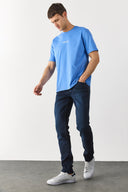 Erkek Edward Blue Black Slim Straight Jean Pantolon - Blue Black