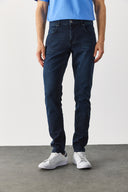 Erkek Edward Blue Black Slim Straight Jean Pantolon - Blue Black