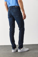 Erkek Edward Blue Black Slim Straight Jean Pantolon - Blue Black