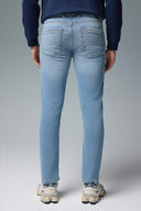 Erkek Edward Med Blue Slim Straight Jean Pantolon - Med Blue