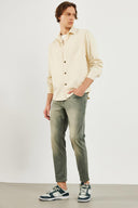Erkek Edward Stone Grey Slim Straight Jean Pantolon - Stone Grey