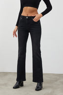Kadın Emilie Black Bootcut Jean Pantolon - Black