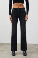 Kadın Emilie Black Bootcut Jean Pantolon - Black