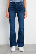 Kadın Emilie Dark Blue Bootcut Jean Pantolon - Dark Blue