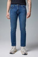 Erkek Daniel Dirty Dark Blue Straight Fit Jean Pantolon