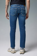 Erkek Daniel Dirty Dark Blue Straight Fit Jean Pantolon