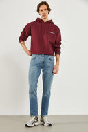 Erkek Edward Dirty Med Blue Slim Straight Jean Pantolon