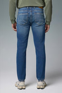 Erkek Edward Fashion Dark Blue Slim Straight Jean Pantolon