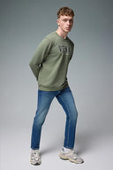 Erkek Edward Fashion Dark Blue Slim Straight Jean Pantolon