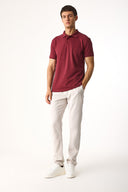 Erkek Jake Beli Lastikli Parça Boya Chino Pantolon (TENCEL)™ - Taş