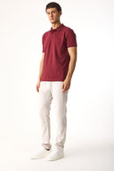 Erkek Jake Beli Lastikli Parça Boya Chino Pantolon (TENCEL)™ - Taş