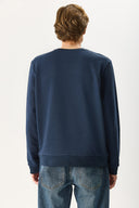 Erkek Rich Bisiklet Yaka Regular Fit 3 İplik Basic Sweatshirt %100 Pamuk - Lacivert