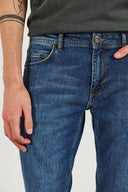 Erkek Teos Dirty Dark Blue Skinny Jean Pantolon