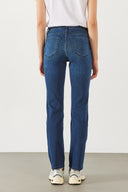 Kadın Gabriel Blue Black Straight Fit Jean Pantolon (TENCEL)™ - Blue Black