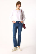 Kadın Gabriel Blue Black Straight Fit Jean Pantolon (TENCEL)™ - Blue Black