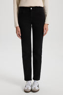 Kadın Gabriel Carbon Black Straight Fit Jean Pantolon - Carbon Black