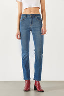 Kadın Gabriel Dark Blue Straight Fit Jean Pantolon - Dark Blue