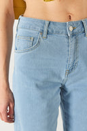 Kadın Gabriel Med Blue Regular Fit Jean Şort - Med Blue