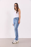 Kadın Gabriel Med Blue Straight Fit Jean Pantolon - Med Blue