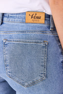 Kadın Gabriel Med Blue Straight Fit Jean Pantolon - Med Blue