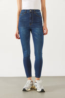 Kadın Holly Naturel Dark Yüksek Bel Skinny Jean Pantolon (TENCEL)™ - Naturel Dark