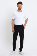 Erkek Jack Slim Fit Pamuklu Eşofman Altı - Siyah