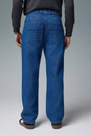 Erkek Jamie Dark Blue Straight Fit Jean Pantolon %100 Pamuk - Dark Blue