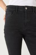 Kadın Jenny Black Yüksek Bel Flare Jean Pantolon - Black