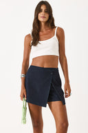 Kadın Jessica Dark Blue Jean Şort Etek - Dark Blue